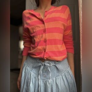 Vintage Gap Striped Cardigan